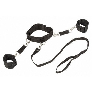 Ошейник с наручниками Bondage Collection Collar and Wristbands One Size, фото