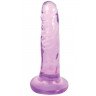 Фиолетовый фаллоимитатор Slim Stick Dildo - 15,2 см., фото