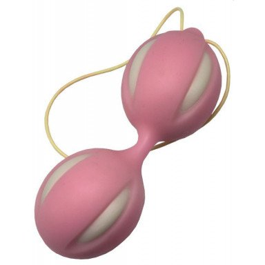 Розовые вагинальные шарики для тренировки интимных мышц фото 2