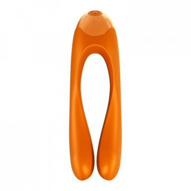 Оранжевый универсальный унисекс вибростимулятор Candy Cane фото 3