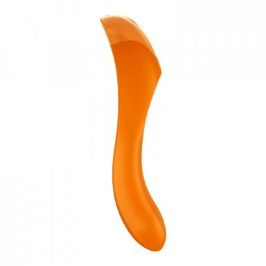 Оранжевый универсальный унисекс вибростимулятор Candy Cane фото 4