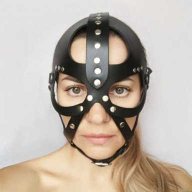 Кожаная маска-шлем Лектор, фото