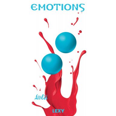 Голубые вагинальные шарики без сцепки Emotions Lexy Large фото 2