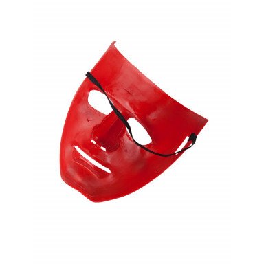 Красная маска из пластика фото 2