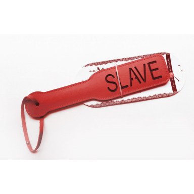 Красная шлёпалка Slave - 31,5 см., фото