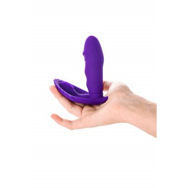 Фиолетовый вибратор для ношения в трусиках фото 9