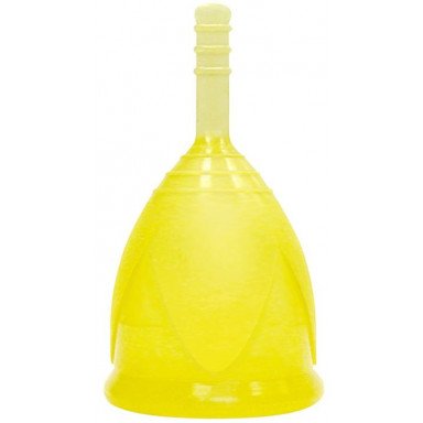 Желтая менструальная чаша, фото