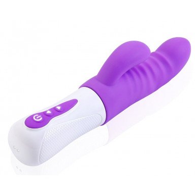 Фиолетовый вибростимулятор Purple Punch - 24 см. фото 4