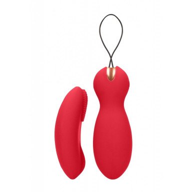 Красные вагинальные шарики Purity с пультом ДУ фото 5