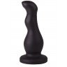 Чёрный анальный стимулятор для массажа простаты - 13,5 см., фото