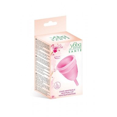 Розовая менструальная чаша Yoba Nature Coupe - размер L фото 2