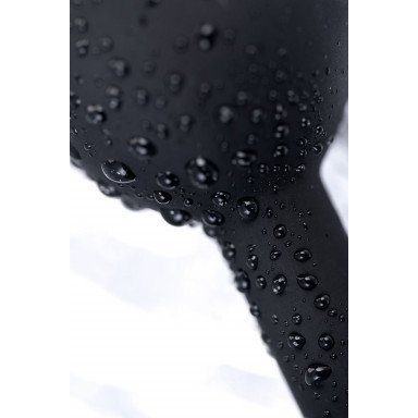 Черная анальная втулка с прозрачным стразом - 7,2 см. фото 10