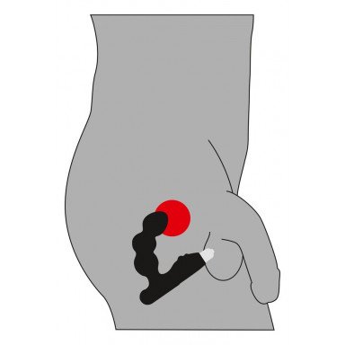 Стимулятор простаты с вибрацией Rebel Bead-shaped Prostate Stimulator фото 3