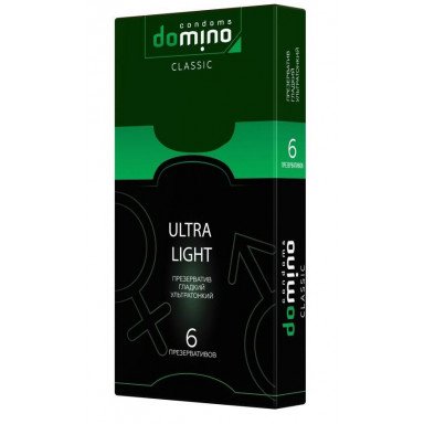 Супертонкие презервативы DOMINO Classic Ultra Light - 6 шт., фото