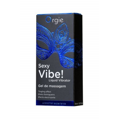 Гель для массажа ORGIE Sexy Vibe Liquid Vibrator с эффектом вибрации - 15 мл. фото 6