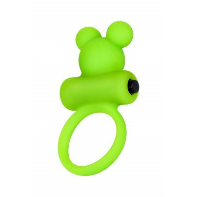 Зеленое виброкольцо на пенис A-Toys фото 2