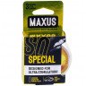 Презервативы с точками и рёбрами в пластиковом кейсе MAXUS Special - 3 шт., фото