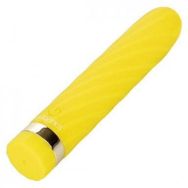 Желтая перезаряжаемая вибропуля Slay #SeduceMe - 12 см. фото 6