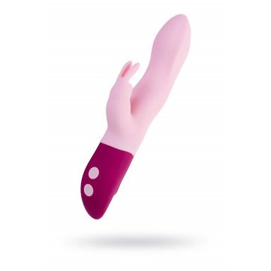 Розовый вибратор-кролик Hello Rabbit - 24,5 см. фото 2