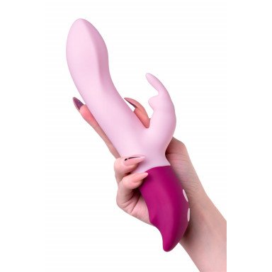 Розовый вибратор-кролик Hello Rabbit - 24,5 см. фото 7