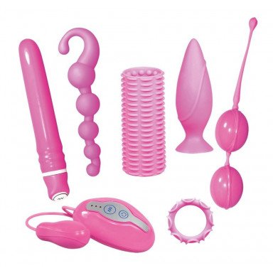 Розовый набор секс-игрушек, фото