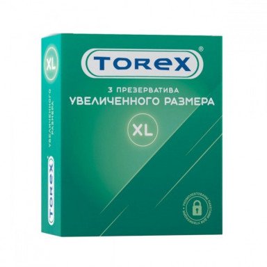 Презервативы Torex Увеличенного размера - 3 шт., фото