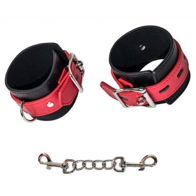 Черно-красные наручники Prelude, фото