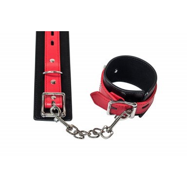 Черно-красные наручники Prelude фото 2