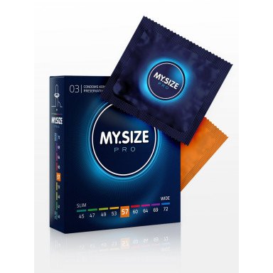 Презервативы MY.SIZE размер 57 - 3 шт., фото