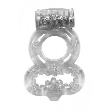 Прозрачное эрекционное кольцо Rings Treadle с подхватом, фото