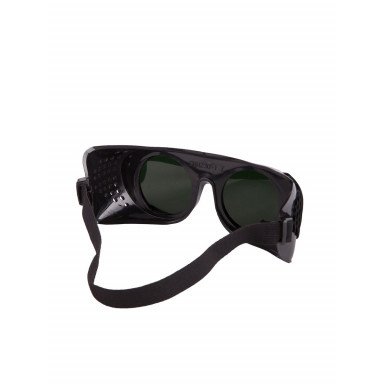 Чёрная латексная маска Крюгер с чёрными окошками фото 3