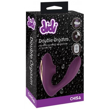Фиолетовый вибростимулятор Double Orgasm фото 2