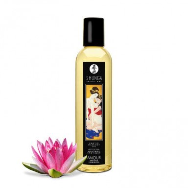 Массажное масло с ароматом цветков лотоса Amour Sweet Lotus - 250 мл., фото
