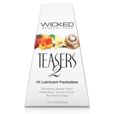 Набор из 10 вкусовых лубрикантов Wicked Teasers 2, фото