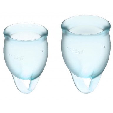 Набор голубых менструальных чаш Feel confident Menstrual Cup, фото