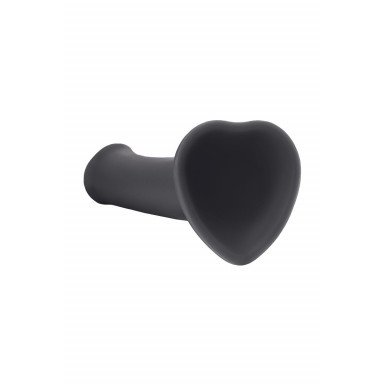 Черный фаллос на присоске Silicone Bendable Dildo L - 19 см. фото 5