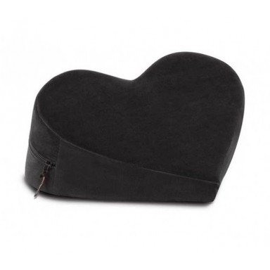 Черная вельветовая подушка для любви Liberator Retail Heart Wedge, фото