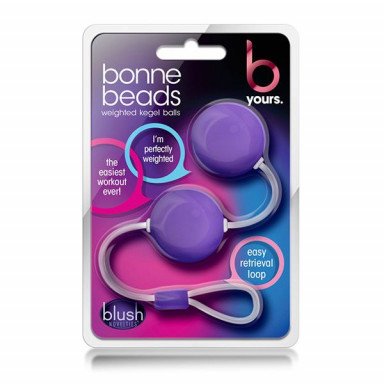 Фиолетовые вагинальные шарики Bonne Beads фото 2