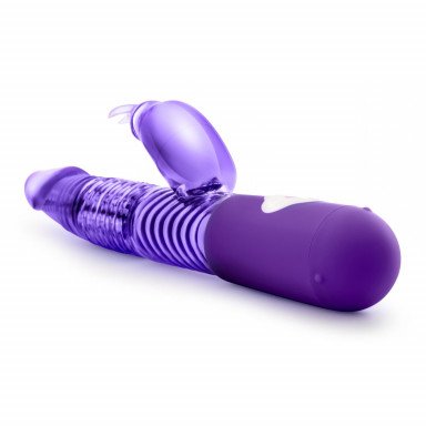 Фиолетовый вибратор с клиторальной стимуляцией Luxe Rabbit 2 - 26 см. фото 2