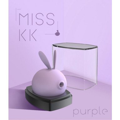 Фиолетовый вакуумный стимулятор клитора Miss KK, фото