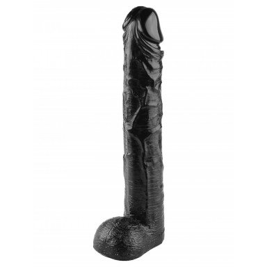 Черный фаллоимитатор-гигант - 44,5 см., фото