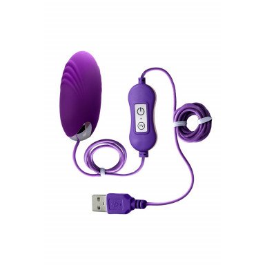 Фиолетовое виброяйцо с пультом управления A-Toys Cony, работающее от USB фото 2