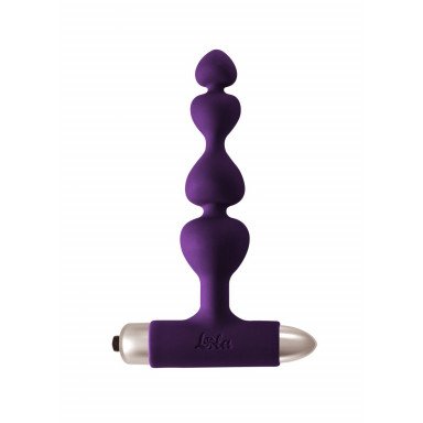 Фиолетовая анальная вибропробка-елочка New Edition Excellence - 15 см., фото