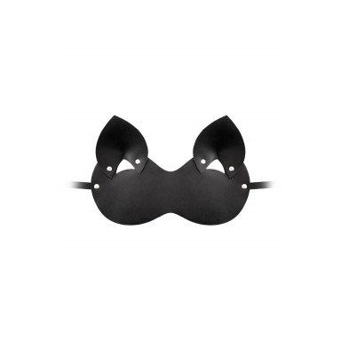 Закрытая черная маска Кошка фото 2