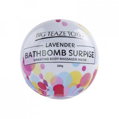 Бомбочка для ванны Bath Bomb Surprise Lavander + вибропуля фото 2