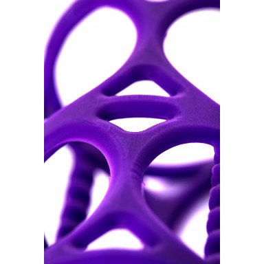 Фиолетовая насадка-сетка на член фото 5