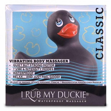 Черный вибратор-уточка I Rub My Duckie 2.0 фото 2