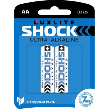 Батарейки Luxlite Shock (BLUE) типа АА - 2 шт., фото