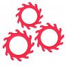 Набор из 3 красных эрекционных колец Renegade Gears, фото