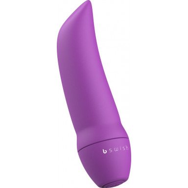 Фиолетовая вибропуля Bmine Basic Curve - 7,6 см., фото